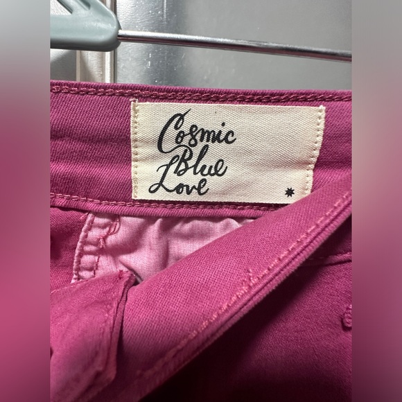 NWT Cosmic Blue Love Pink Flare Pants - Picture 6 of 9
